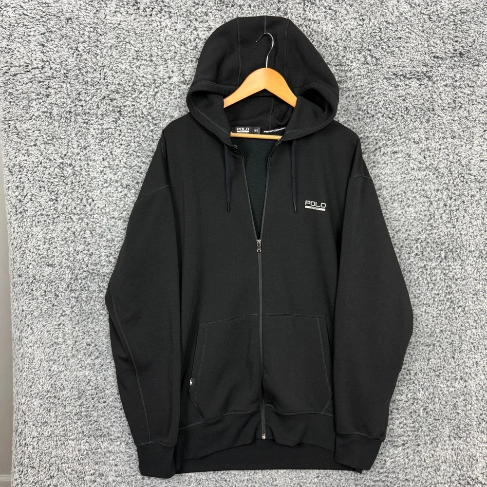Polo by Ralph Lauren Black Zip-Up Hoodie - Picture 2 of 12